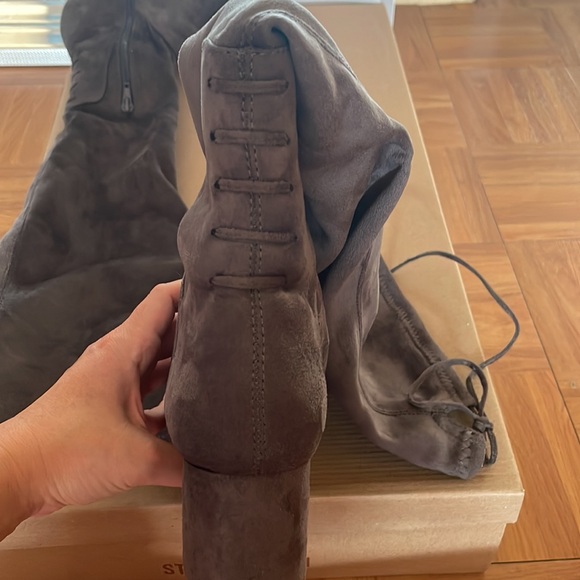 Steve Madden thigh high boots in gray. Worn a few times. - Picture 2 of 3